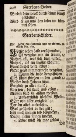 206-215, Sterbens-Lieder