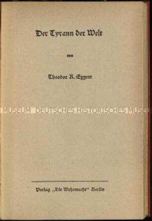 Nationalsozialistische Kampfschrift gegen England