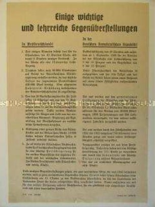 Propagandaflugblatt zu den Volkskammerwahlen 1950 mit Ausrichtung auf die Eisenbahner