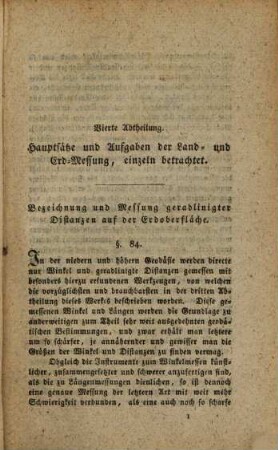 Systematisches Handbuch der gesammten Land- und Erd-Messung mit ebener und sphärischer Trigonometrie auch Beschreibung der neuern brauchbaren Meßinstrumente, 2