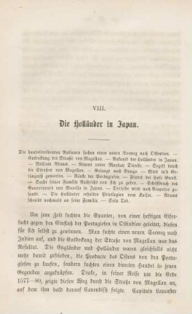 VIII. Die Holländer in Japan