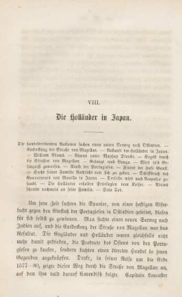 VIII. Die Holländer in Japan