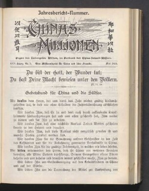 Nr. 5. Mai 1912
