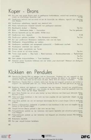 Klokken en Pendules (Nr. 888-899)