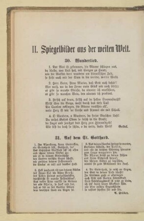 II. Spiegelbilder aus der weiten Welt