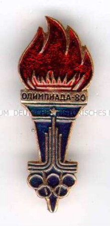 Olympische Sommerspiele, XXII., 1980 in Moskau, Olympia-Emblem und Fackel