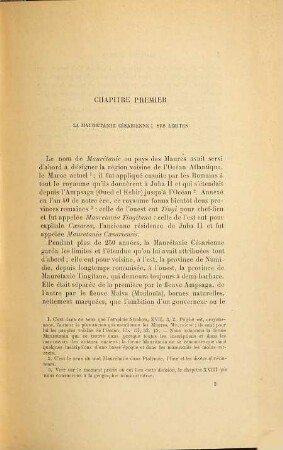 Essai sur la province romaine de Maurétanie Césarienne
