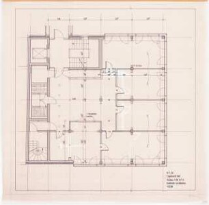 Engelhardt Hof, Berlin: Neubau Bauteil G (Wohnbau): Grundriss 1.Obergeschoss 1:50