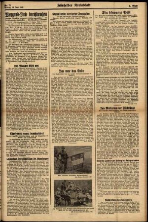 Zweite Ausgabe vom Montag, den 10. Juni 1940.