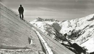 Allgäuer Alpen. Mußkopf (1968 m) gegen Schrofenpaß