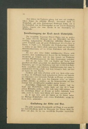Entstehung der Ebbe und Flut.