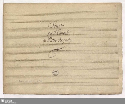 Sonatas - Mus.3065-T-2,12 : cemb : G