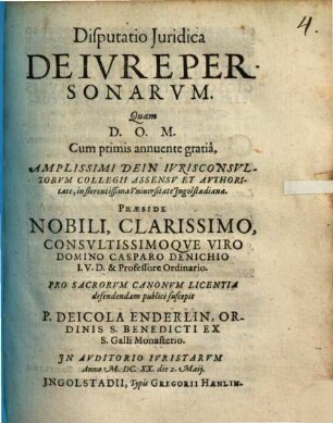 Disp. iur. de iure personarum