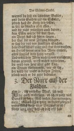 3. Der Narr auf der Flaschen.