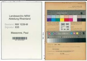Entnazifizierung Paul Massonne , geb. 25.12.1902 (Konstrukteur)