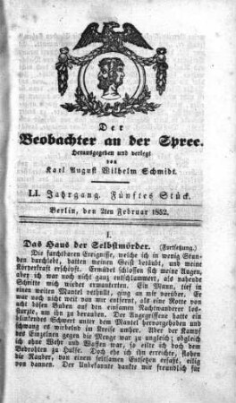 5. Stueck, 2. Februar 1852