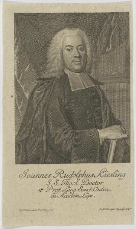 Bildnis des Joannes Rudolphus Kiesling