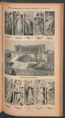 El monumento á Victor Manuel II, en Roma - [Ilustración]