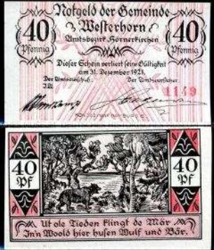 Westerhorn 40 Pfennig