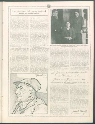 Un precursor del teatro nacional : Hablando con Francisco Fernández