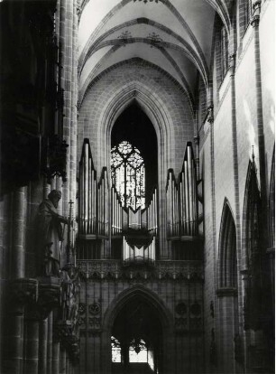 Blick zur Orgel im Ulmer Münster