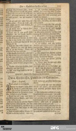 Die 2. Epistel St. Pauli an die Corinther.