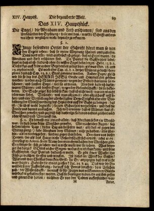 Das XIV. Hauptstück.