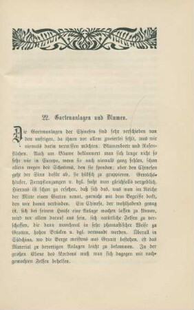 22. Gartenanlagen und Blumen