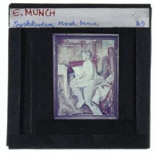 Munch, Sitzender Akt an Bettkante