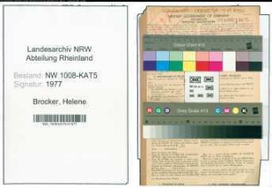 Entnazifizierung Helene Brocker , geb. 03.03.1897 (Lehrerin)