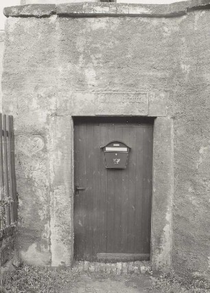 Mobschatz-Rennersdorf, Stauseeweg 5. Bauernhof (bez. 1838). Hoftür