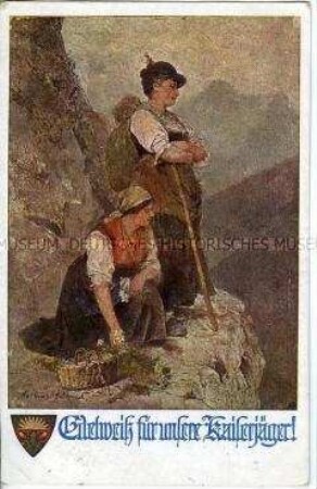Frauen im Gebirge; Postkarte des Deutschen Schulvereins, Nr. 839