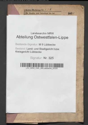 Erblasser: Büttemeyer, Dorothee Louise Marie Charlotte: