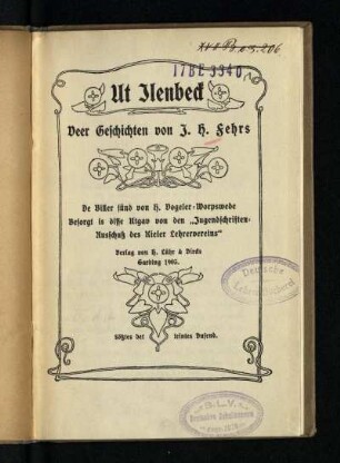 Ut Ilenbeck : veer Geschichten
