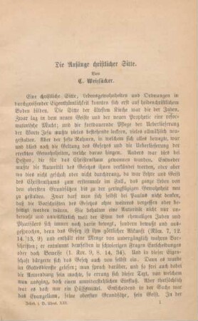 1-36 Die Anfänge christlicher Sitte