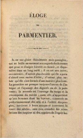 Éloge de Parmentier