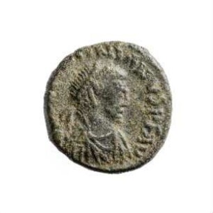Münze, Aes 4, 425 - 455 n. Chr.