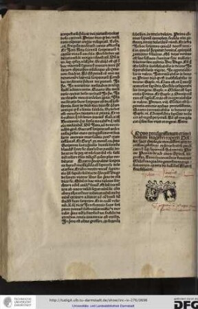 Opus preclarissimum eximii domini magistri Roperti Holkot, sacre theologie moralissimi atque doctissimi professoris, ordinis fratrum Predicatorum, super sapientiam Salomonis per me Petrum Drach, civem Spirensiem, impressum anno incarnationis dominice millesimoquadringentesimooctogesimotertio, quarta die kalendas Martii finit feliciter.