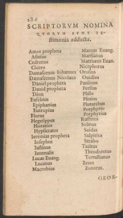Scriptorum Nomina ...