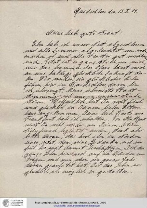 Brief vom 13.10.1904