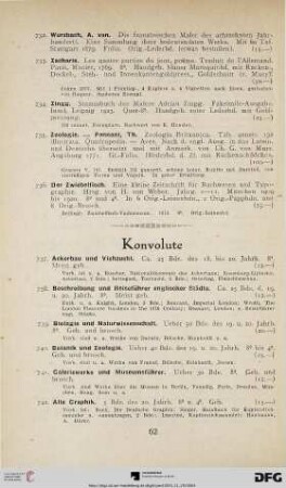 Konvolute (Nr. 737-762)