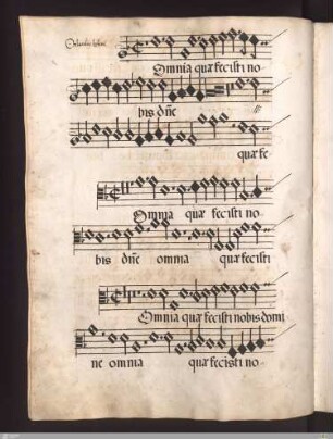 Orlandus Lassus : Omnia quae fecisti nobis