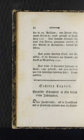 Sechstes Capitel.