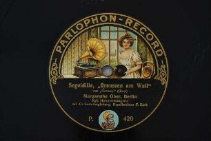 Seguidilla, "Draussen am Wall" : aus "Carmen" / (Bizet)