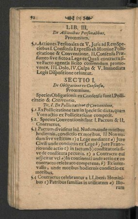 Lib. III. De Actionibus Personalibus.