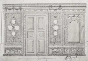 Dresden-Pillnitz. Englischer Pavillon, Wandgestaltung, Blatt 1