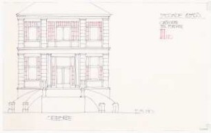 Wissenschaftskolleg zu Berlin (WKB), Berlin-Grunewald Umbau: Fassade Seeseite Variation, 1:50