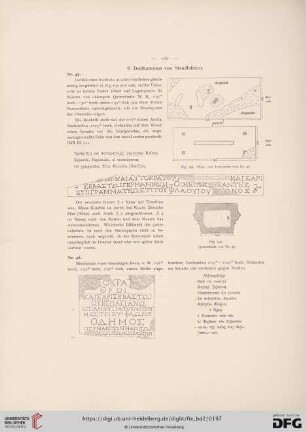 F. Dedikationen von Standbildern