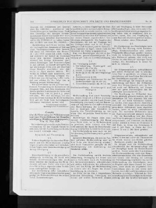 Gesetz über die Versorgung der Militärpersonen und ihrer Hinterbliebenen bei Dienstbeschädigung. (Reichsversorgungsgesetz.) Vom 12. Mai 1920.