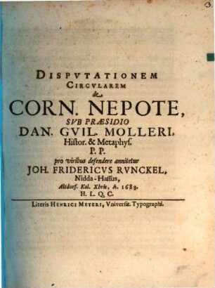 Disp. circ. de Cornelio Nepote